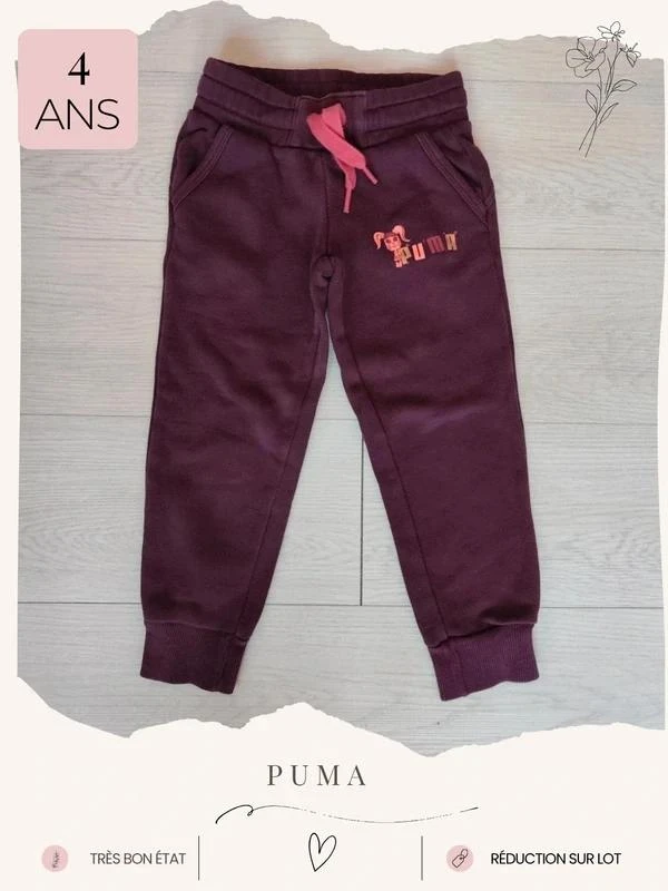 Bas de jogging prune 🦄 Taille 4 ans 🦄 Puma
